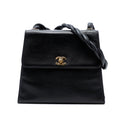 CC Caviar Twisted Strap Shoulder Bag