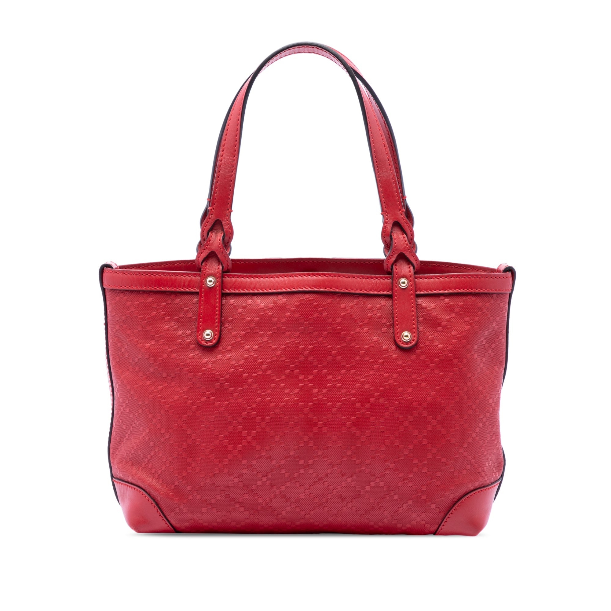 Small Diamante Leather Craft Tote
