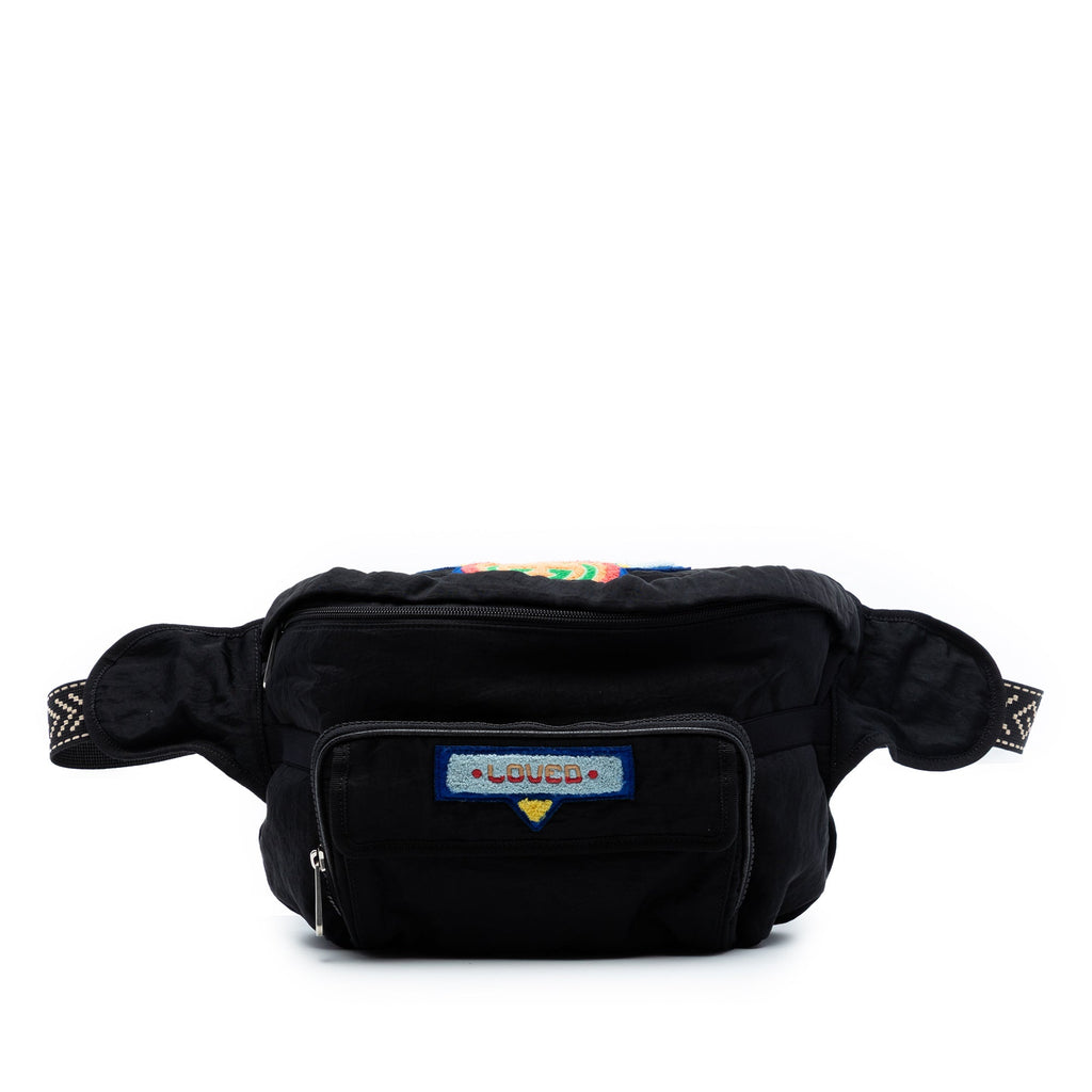 Nylon 80s Patch Convertible Belt Bag