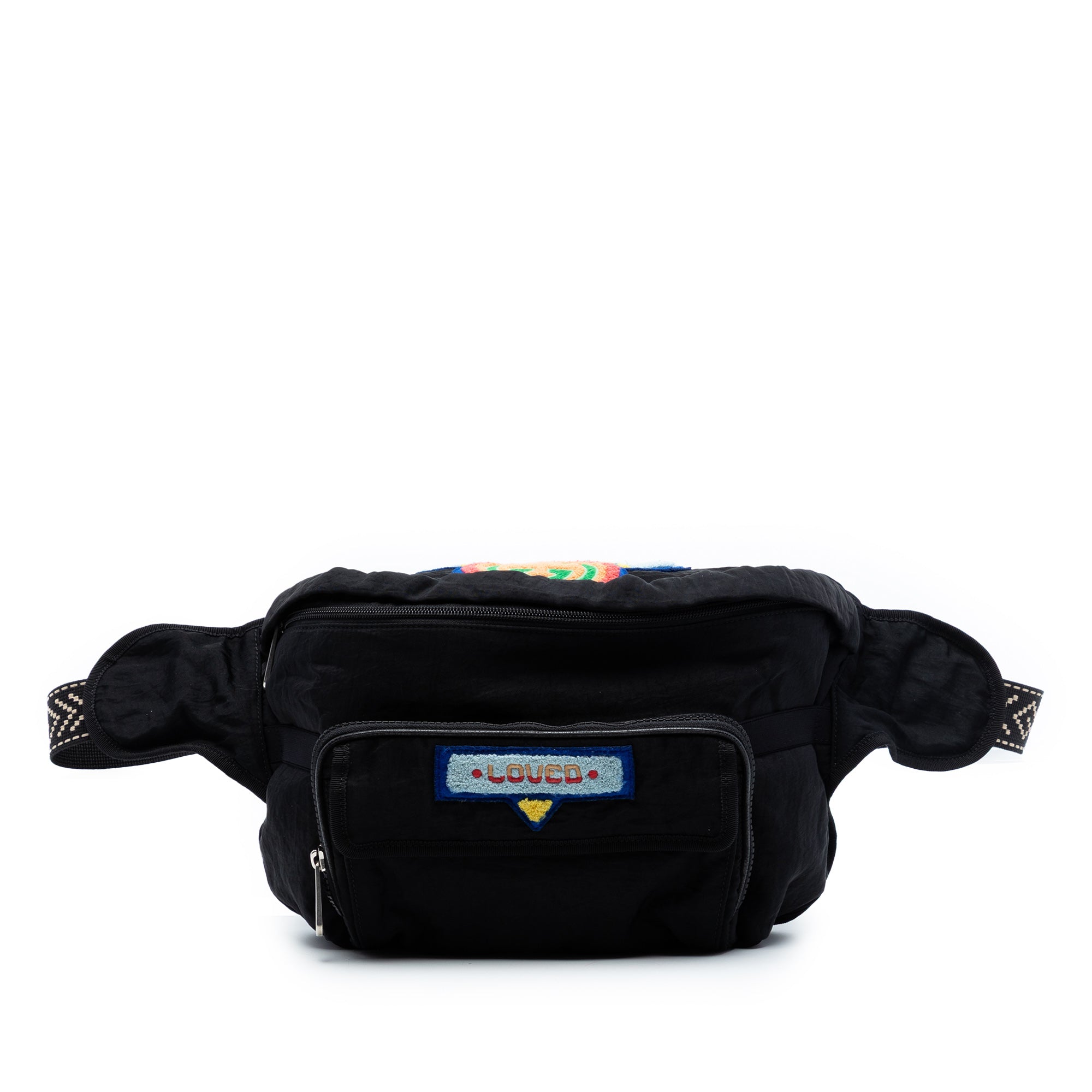 Nylon 80s Patch Convertible Belt Bag