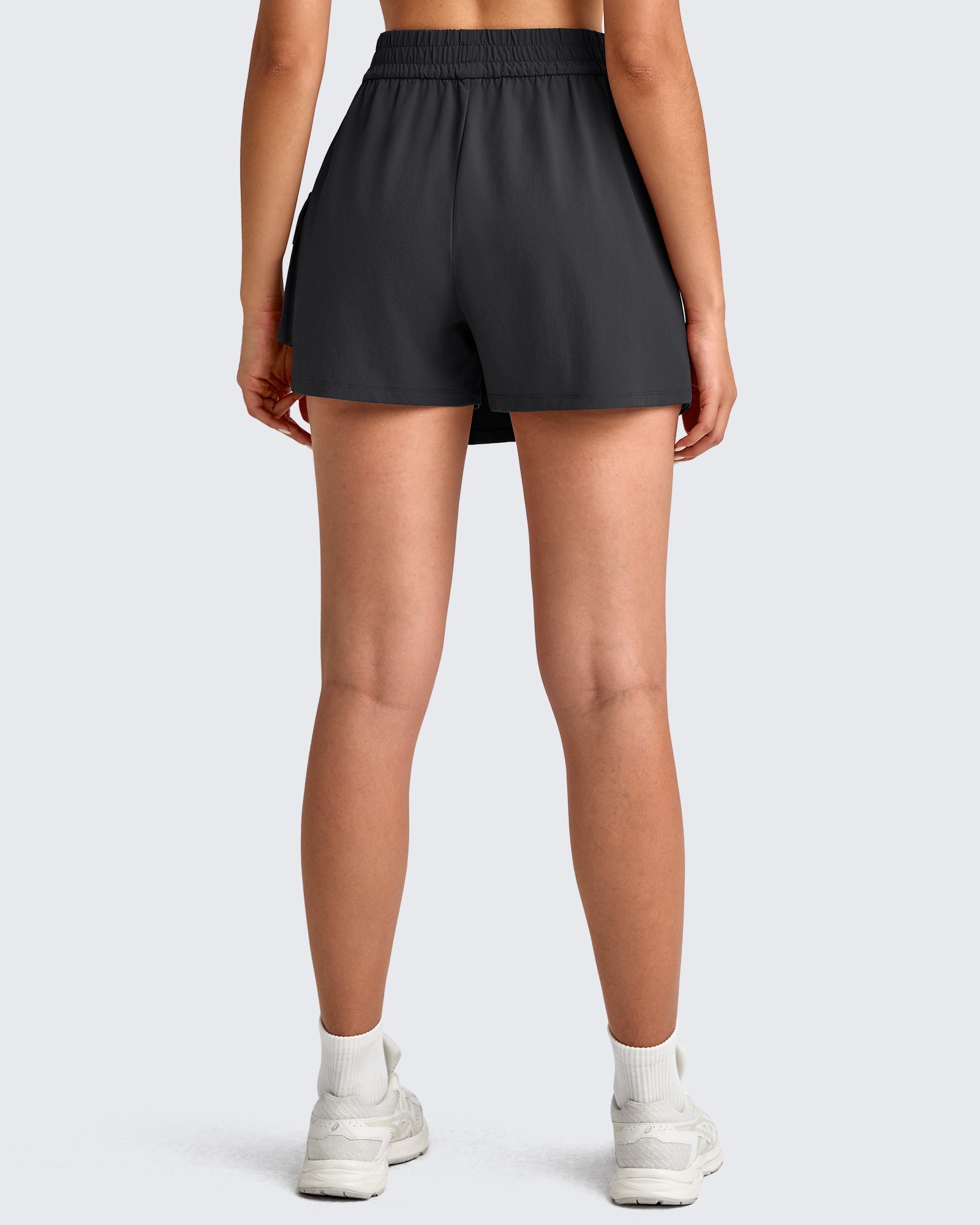 2 in 1 Elastic Waist Tennis Skorts