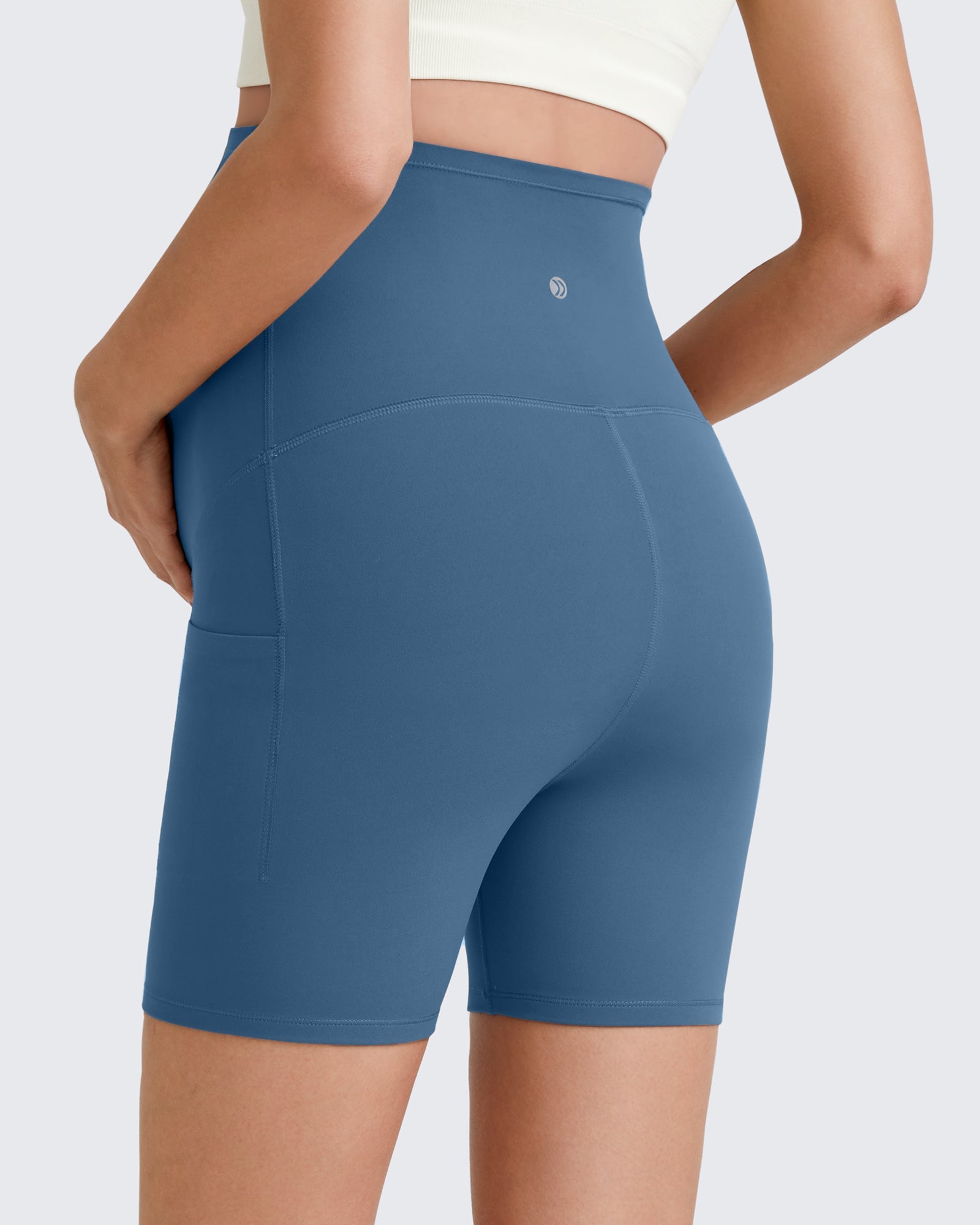 BareFeel Maternity Athletic Legging Shorts 5''