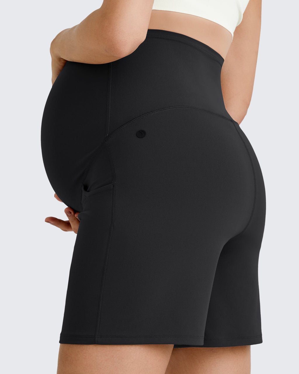 BareFeel Pregnancy Belly Workout Shorts 6