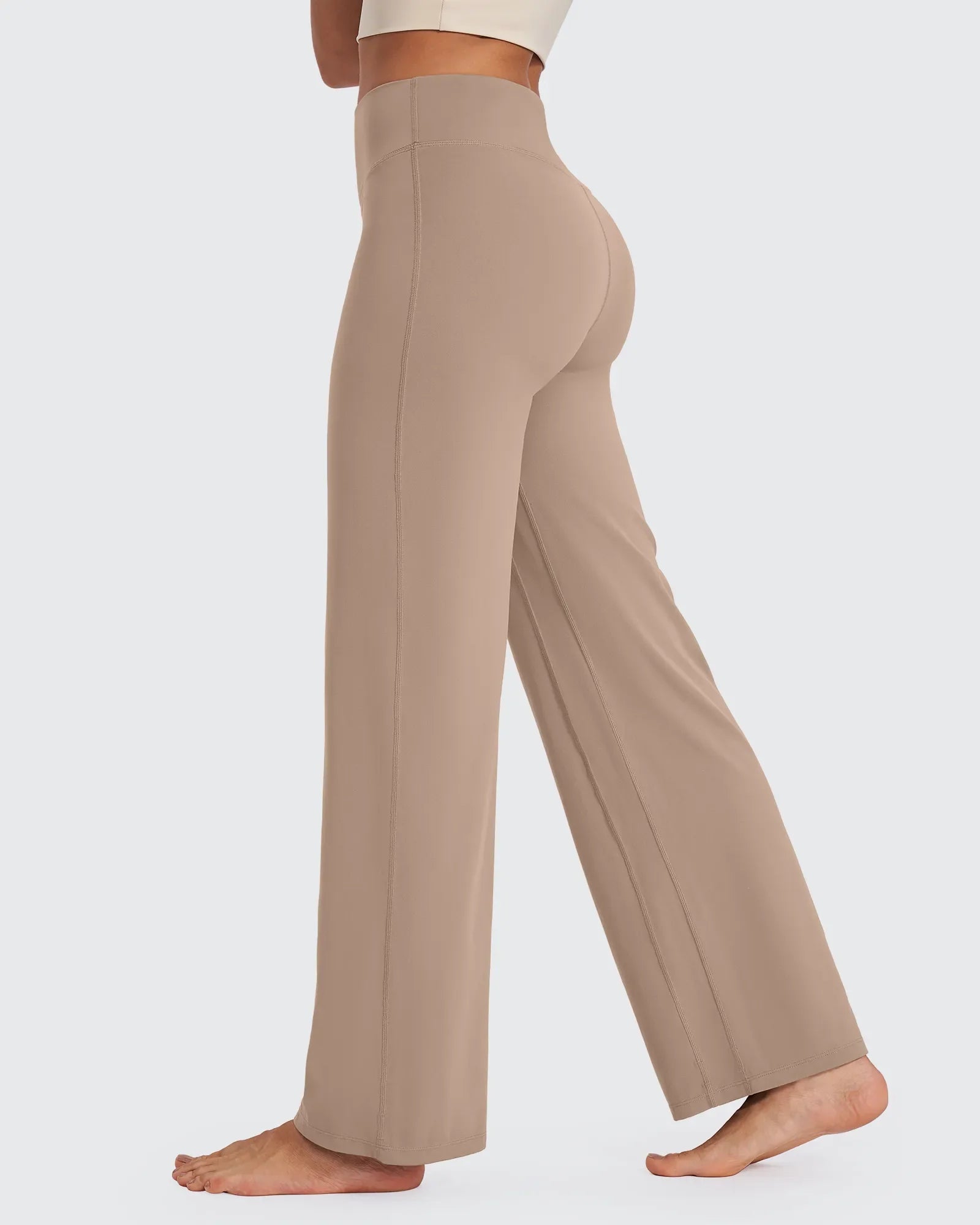 BareFeel Wide Leg High-Waisted Pants Petite