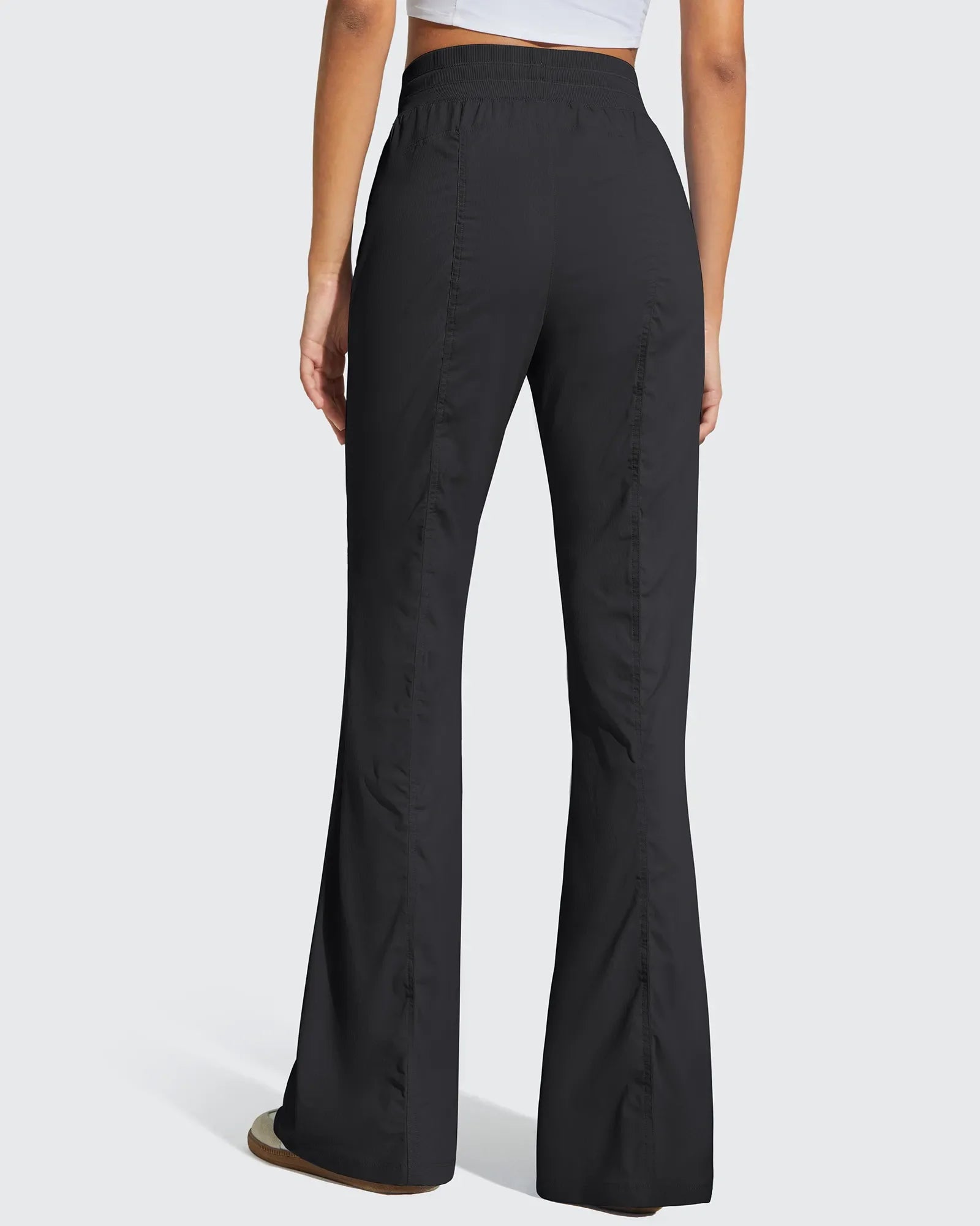Breezeline Flare Pockets High Waist Drawstring Leggings