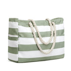 Canvas Waterproof Sandproof Large Beach Tote Bags
