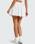 Chillwhisp Bubble Ruffled Hem Inner Shorts Tennis Skirts 14''