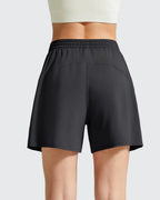 Chillwhisp Built-in Shorts Split Running Shorts 3''