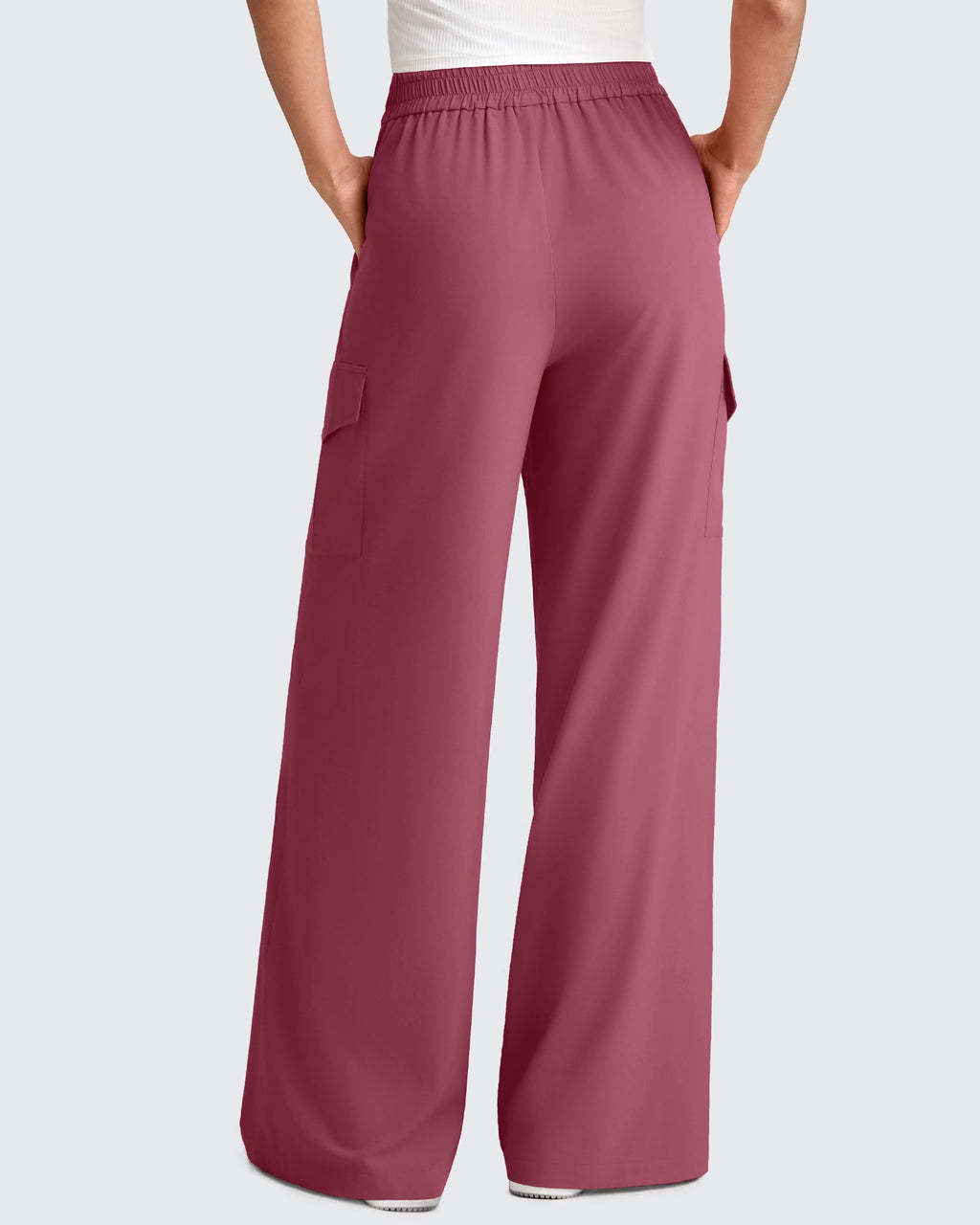 Chillwhisp High Waisted Wide Leg Cargo Pants
