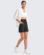 EverGoing Bermuda Drawstring High-Waist Athletic Shorts