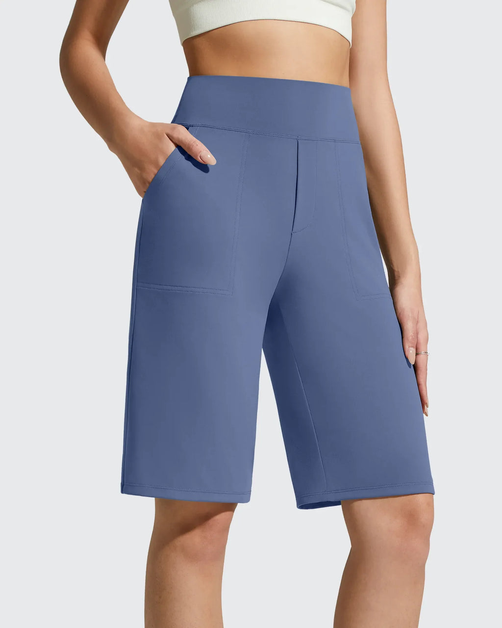 EverGoing Bermuda Pockets Knee Length Shorts 10"