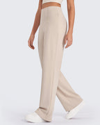 EverGoing Business Front Pleats Wide Leg Pants