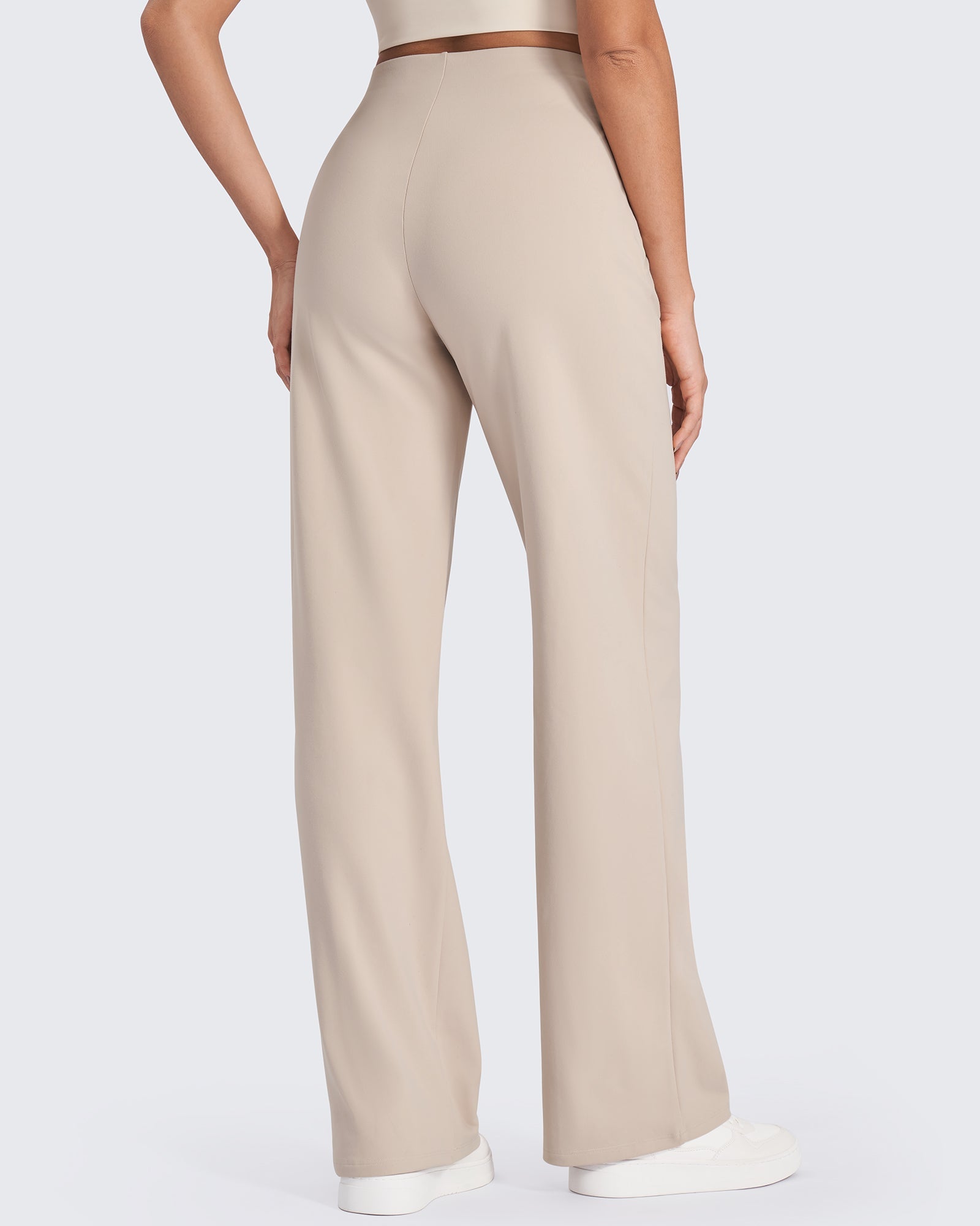 EverGoing Business Front Pleats Wide Leg Pants