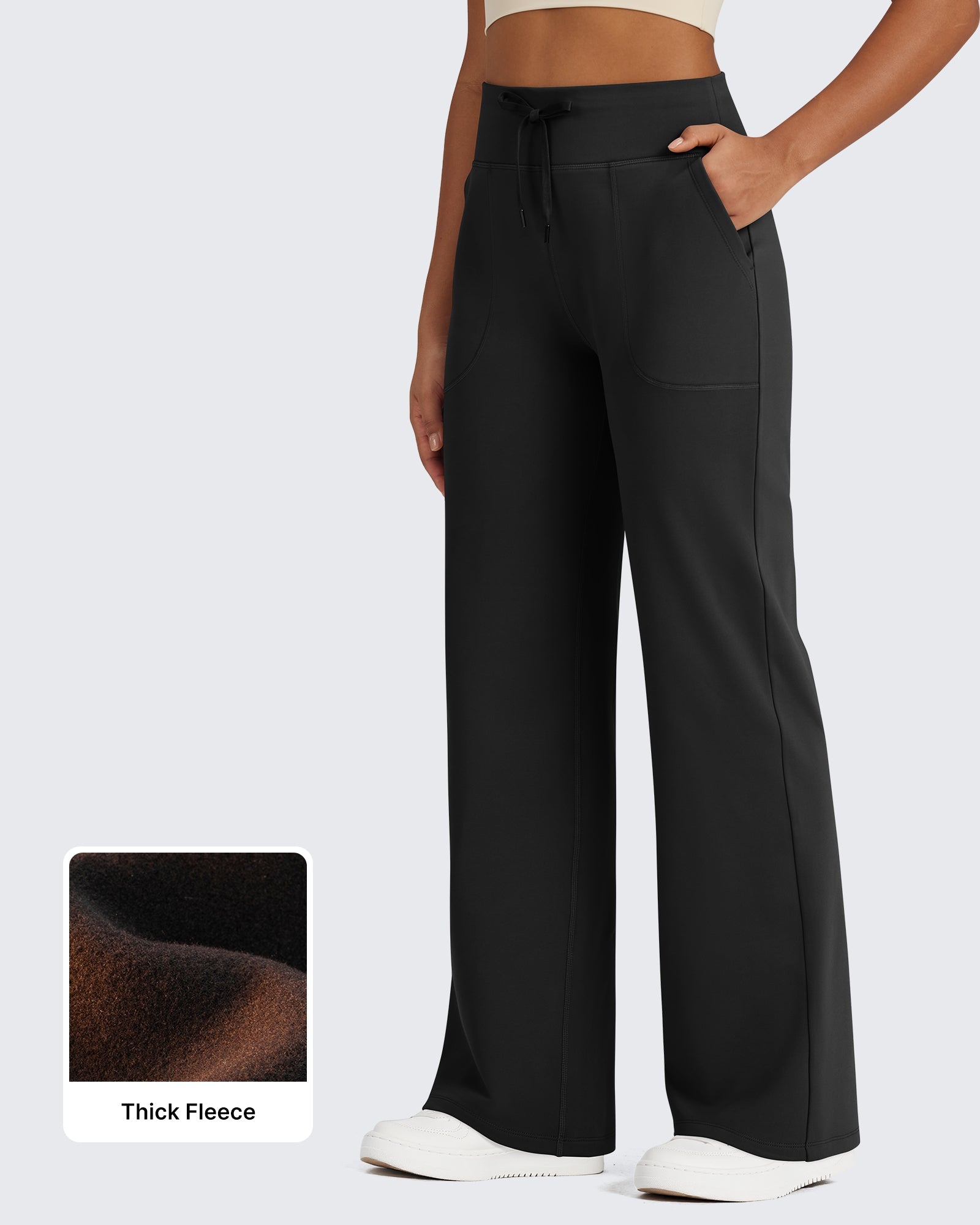 EverGoing Fleece Lined High-Waist Drawstring Pants