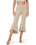 EverGoing High-Waist Ruffle Yoga Casual Capri Pants