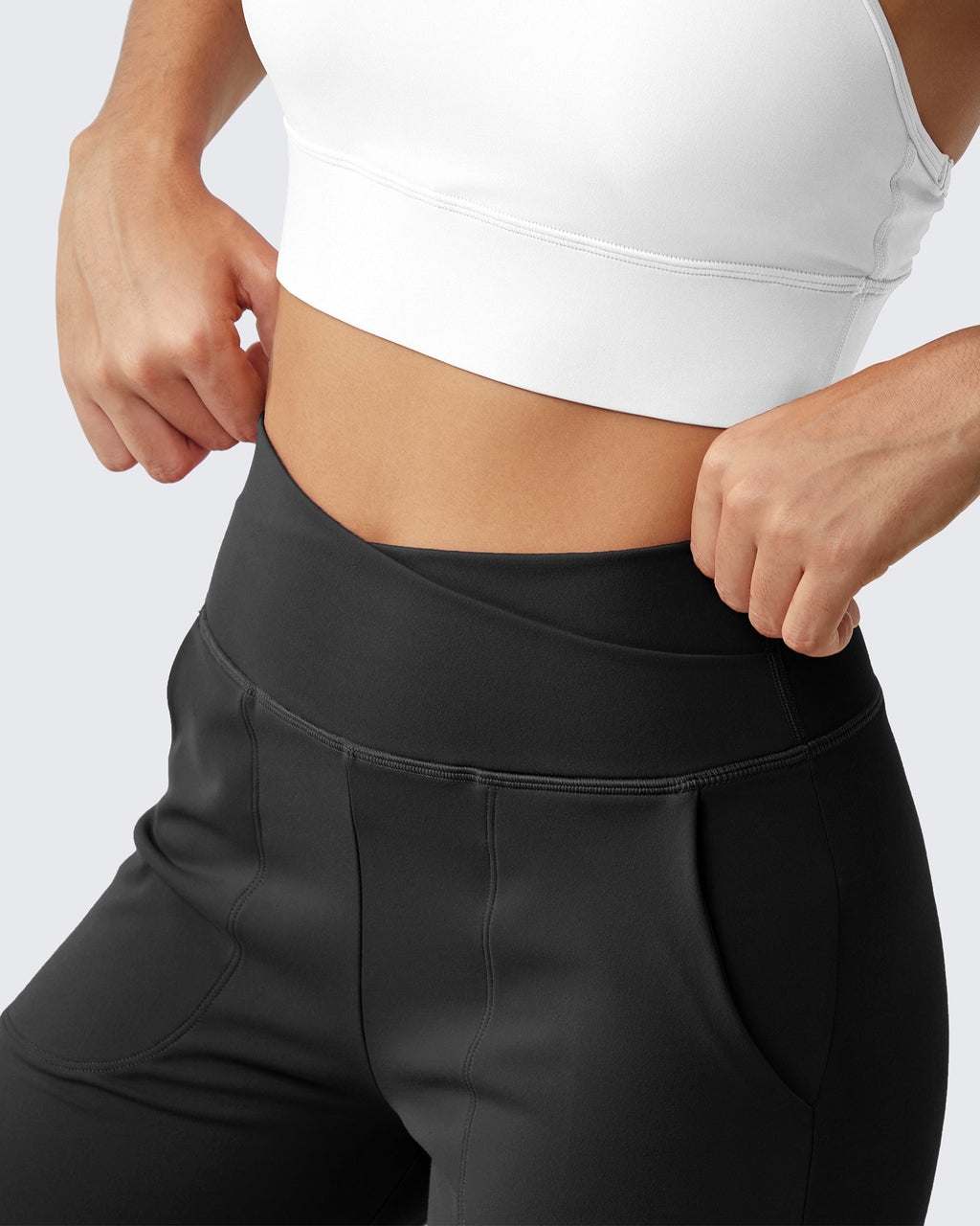 EverGoing Loose High-Waist Casual Cropped Yoga Pants 14