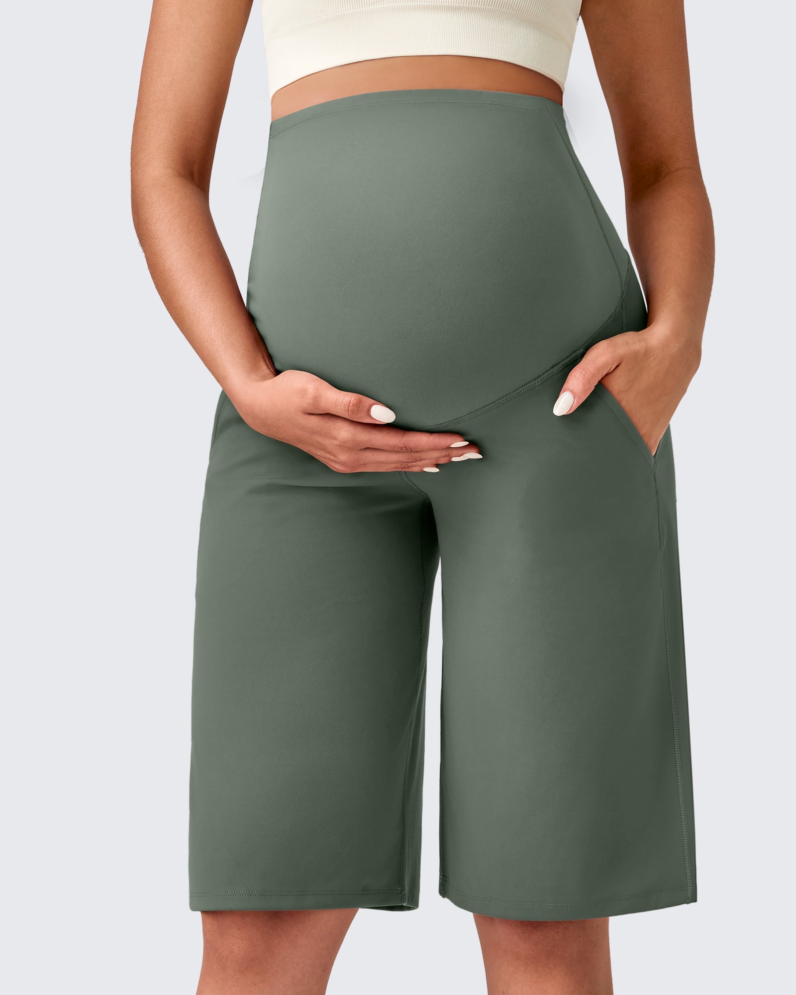 EverGoing Maternity Athletic Bermuda Shorts 12''