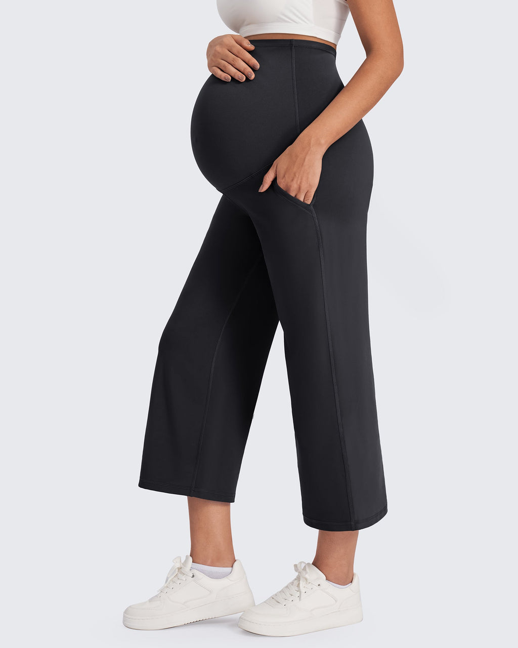 EverGoing Maternity Capris Cropped Yoga Pants 21''