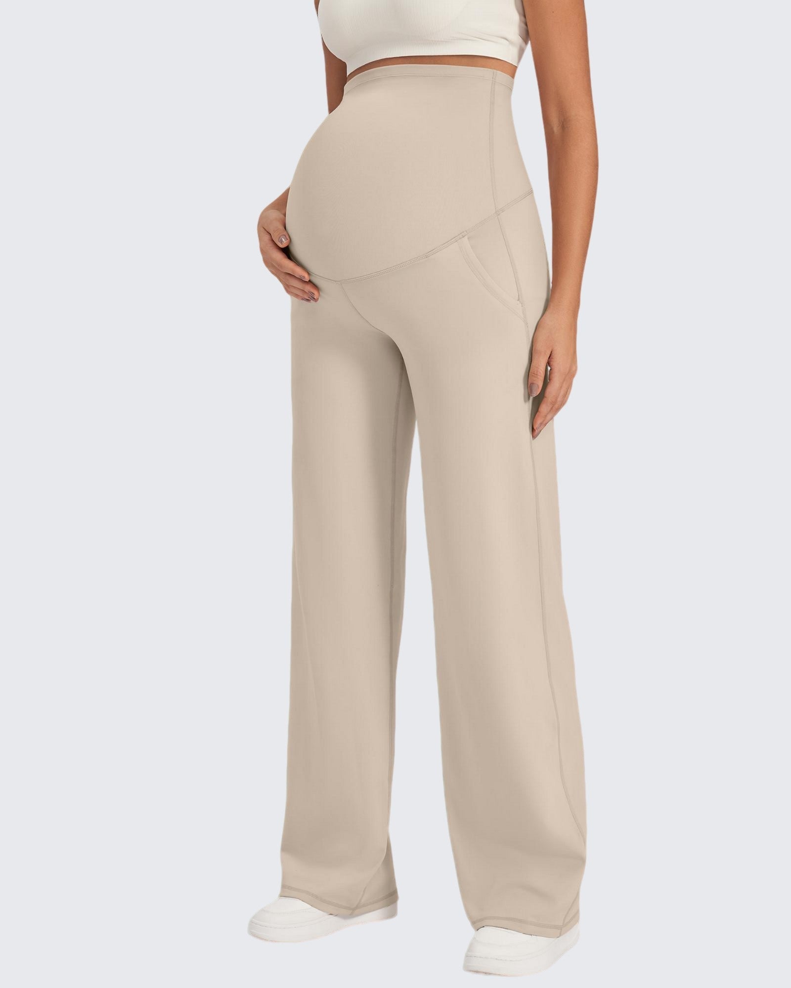 EverGoing Maternity Stretch Wide Leg Pants