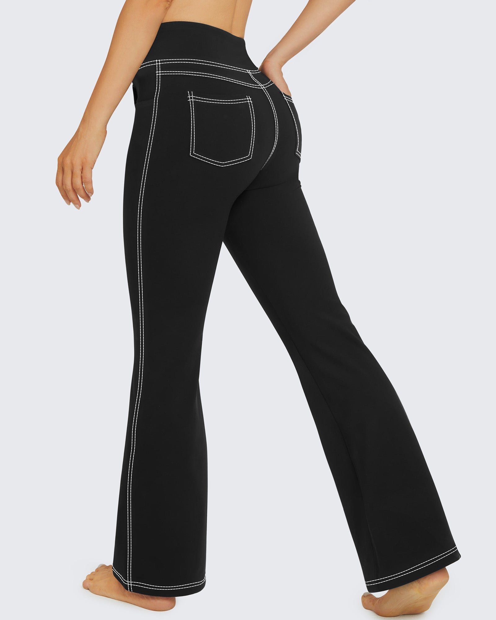 EverGoing Stretchy High-Waisted Multiple Flare Work Pants