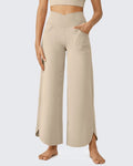 EverGoing Wide Leg Cross High-Waist Capri Pants Petite