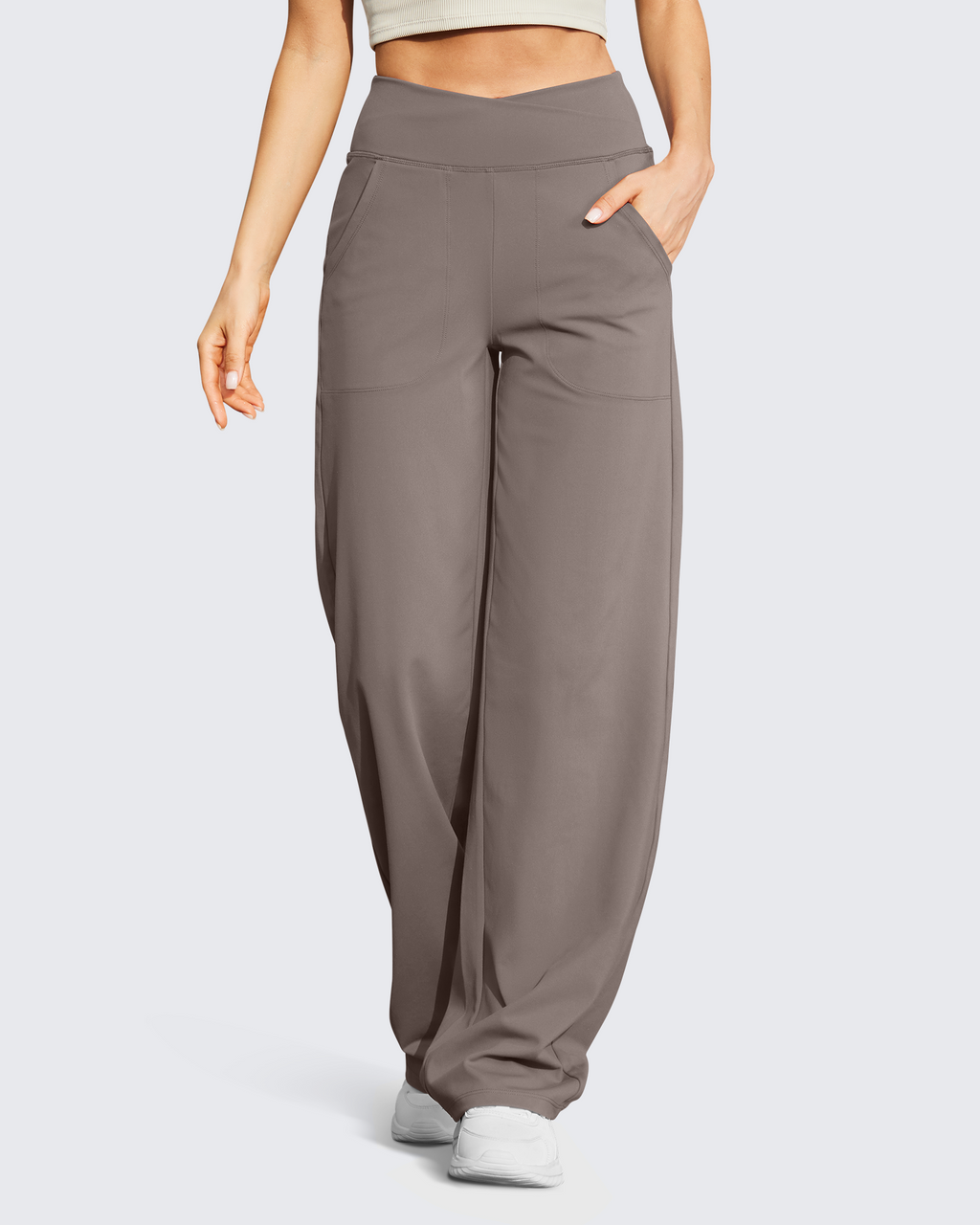 EverGoing Wide Leg High-Waist Casual Pants Tall