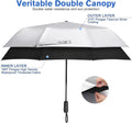 G4Free 46 Inch UPF 50+ UV Protection Sun Double Layer Windproof Auto Umbrella