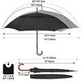 G4Free 52/62inch Wooden J Handle Auto Open  Golf Umbrella