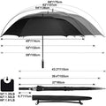G4Free 54/62/68 Inch UV Protection Auto Open Double Canopy Sun Rain Umbrella