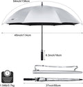 G4Free 54/62 Inch Windproof UV Protection Extra Large Auto Stick Long Umbrella