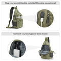 G4Free Anti-Theft Canvas Sling Bag with USB Port