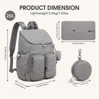 G4Free Diaper Bag Backpack with Pacifier Case & Insulated Pockets