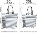 G4Free Foldable Waterproof Sandproof Tote Beach Bag