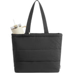 G4Free Puffer Shoulder Bag with Cup Holder and Laptop Compartment