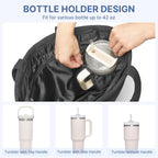 G4Free Puffer Shoulder Bag with Cup Holder and Laptop Compartment