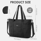 G4Free Puffer  Tote Bag with Zipper Compartments, Expandable Handbag