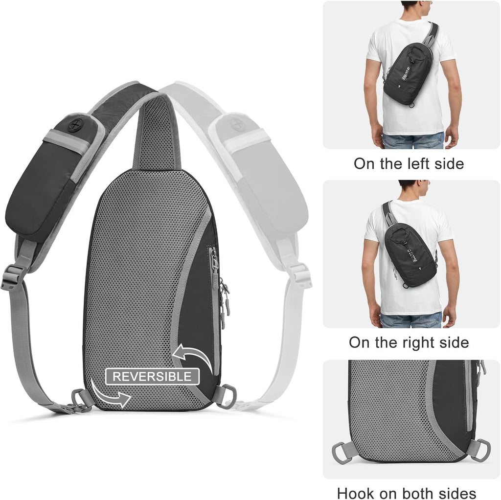 G4Free RFID Blocking Lightweight Crossbody Chest Shoulder Bag
