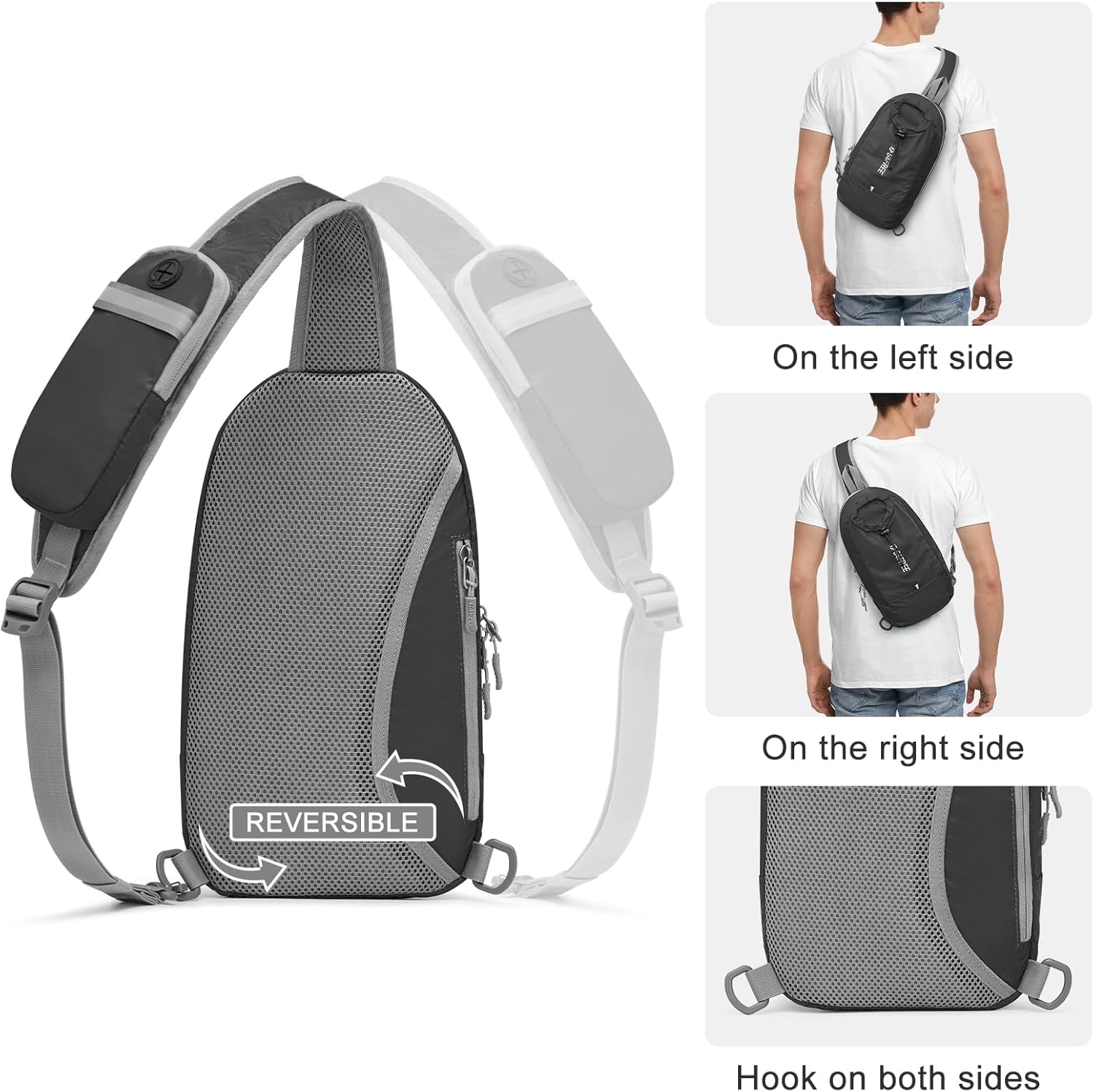 G4Free RFID Blocking Lightweight Crossbody Chest Shoulder Bag