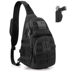 G4Free Tactical EDC Military Rover Sling Bag Pack with Pistol Holster
