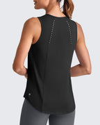 Lightweight Athletic Sleeveless Long Tank Tops