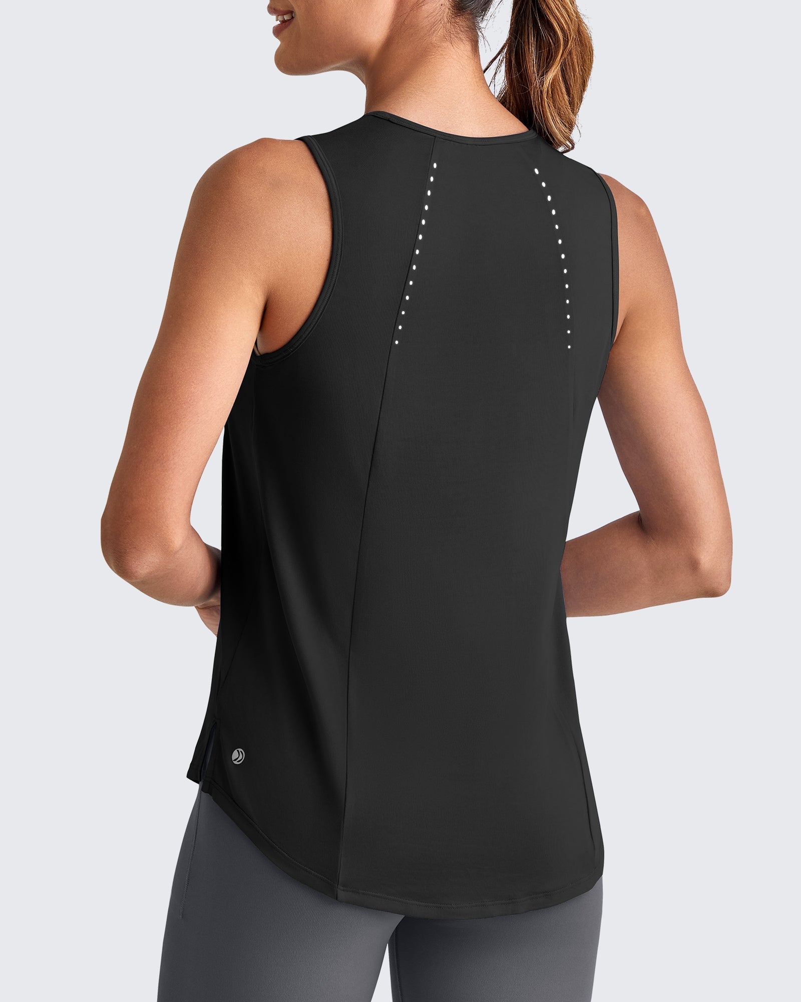 Lightweight Athletic Sleeveless Long Tank Tops