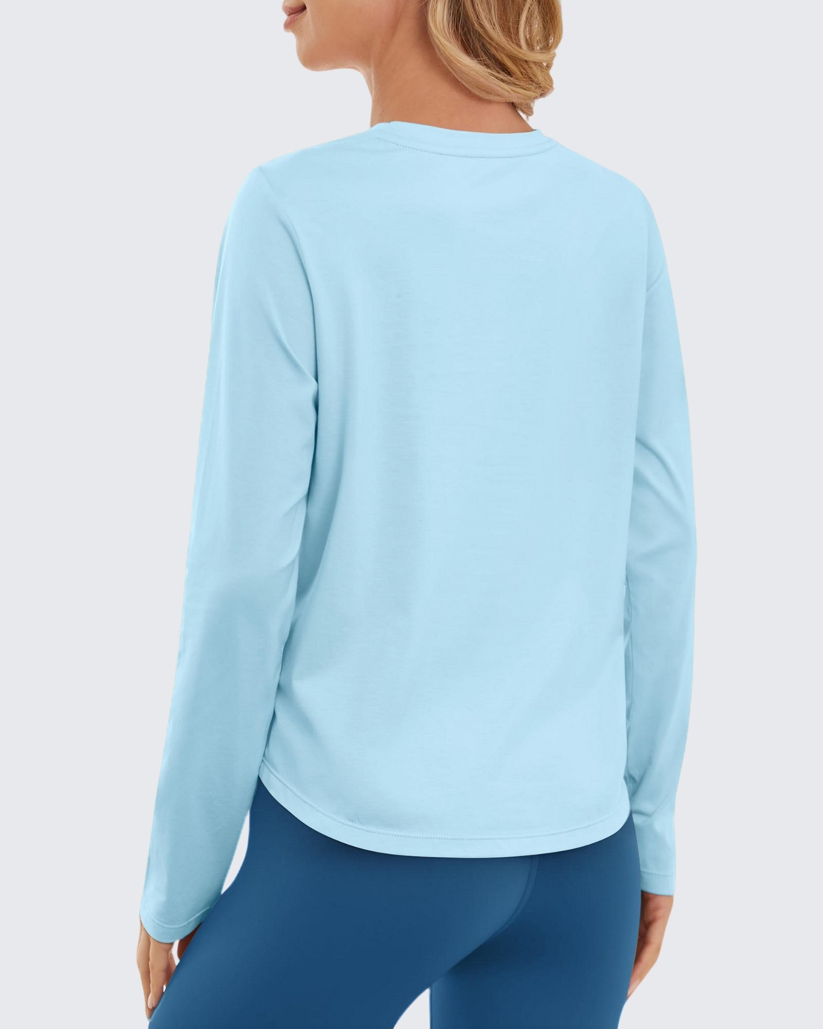 Lightweight Cropped Workout Sun Long Sleeve Tops