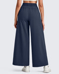 Lightweight Wide Leg Palazzo Ankle Pants