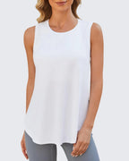Quick Dry Scoop Neck Sleeveless Tops