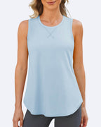 Quick Dry Scoop Neck Sleeveless Tanks