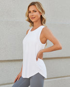 Quick Dry Scoop Neck Sleeveless Tops