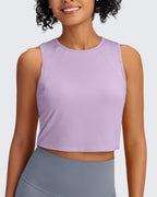 Racerback Crop Sleeveless Tank Tops