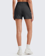 Ribbed Mid-Rise Seamless Work Shorts