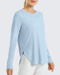 Scoop Neck UV Sun Workout Long Sleeve