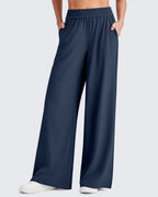 ShiftReady Elastic Waistband Wide Leg Work Trousers
